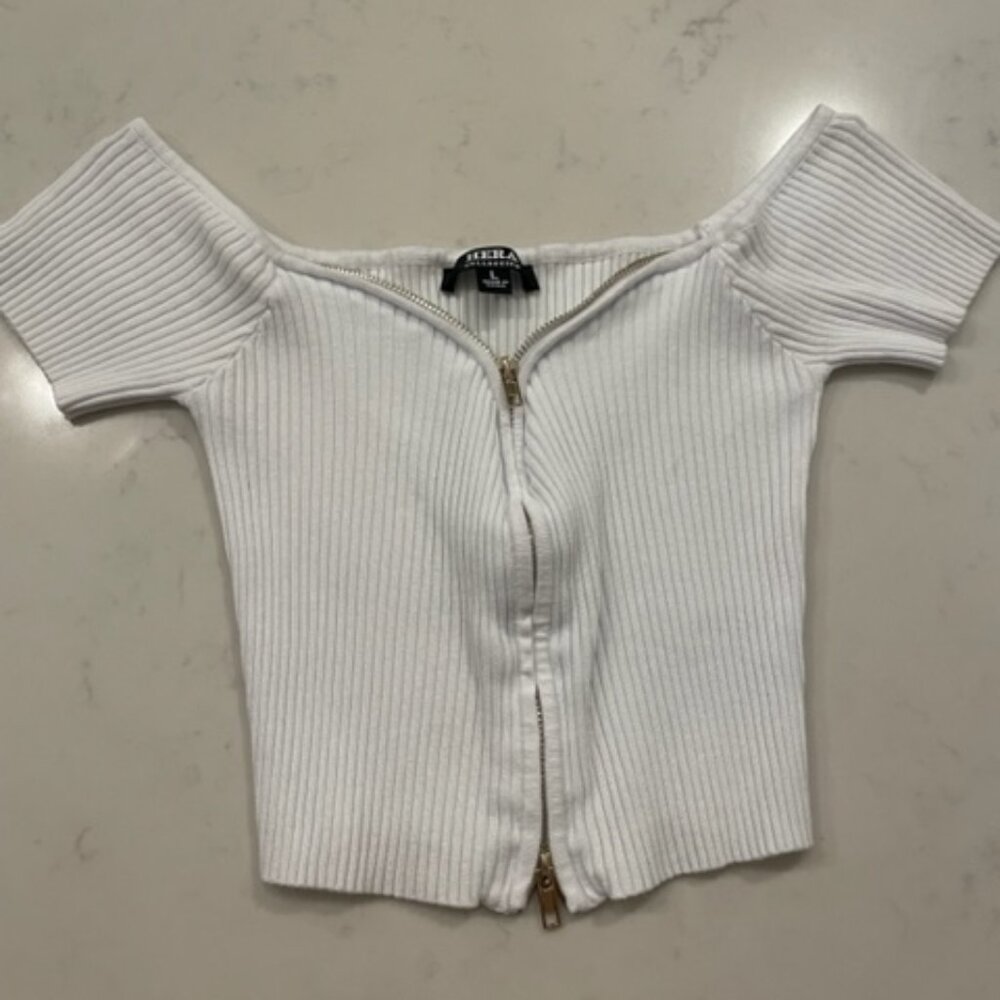 Zip Up or Down Crop Top